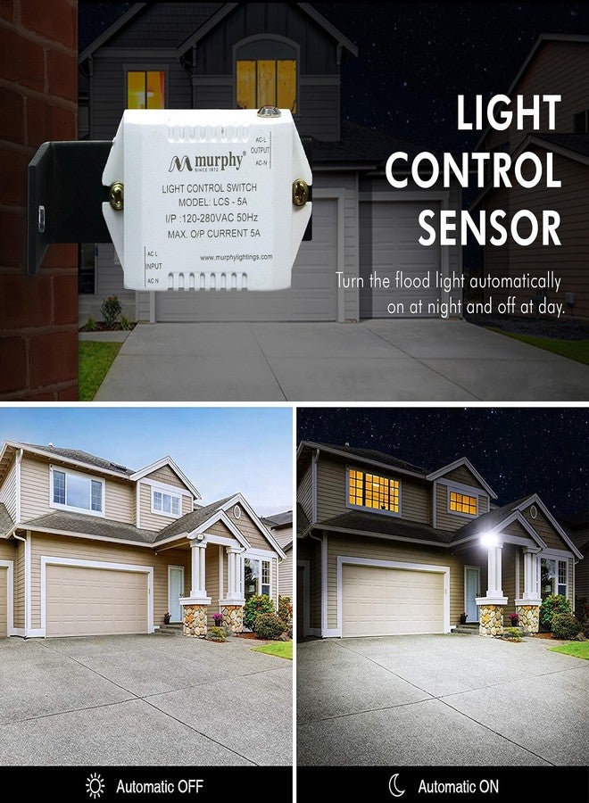 Murphy Lens Model 50W LED Waterproof with Auto On/Off Day Night Light Sensor Flood Light : Pack of 1 (Cool White BIS Approved) - Image 3