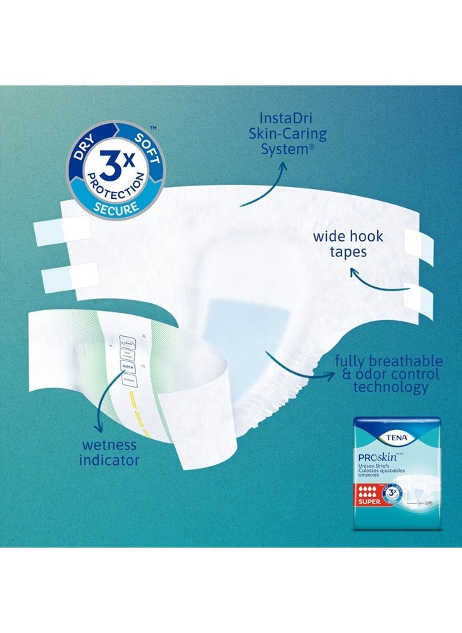 Tena Tena ProSkin Unisex Incontinence Briefs, Maximum Absorbency, Large, 56 ct  - Image 3