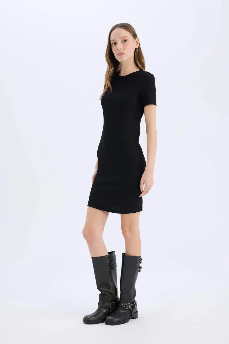 DeFacto Bodycon Crew Neck Camisole Mini Dress