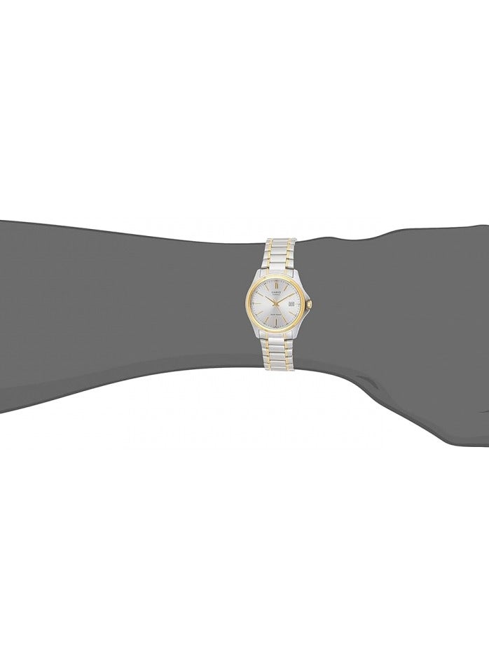 Casio MTP-1183G-7ADF Men's, Silver Gold Dial, Silver Gold Band - Image 3