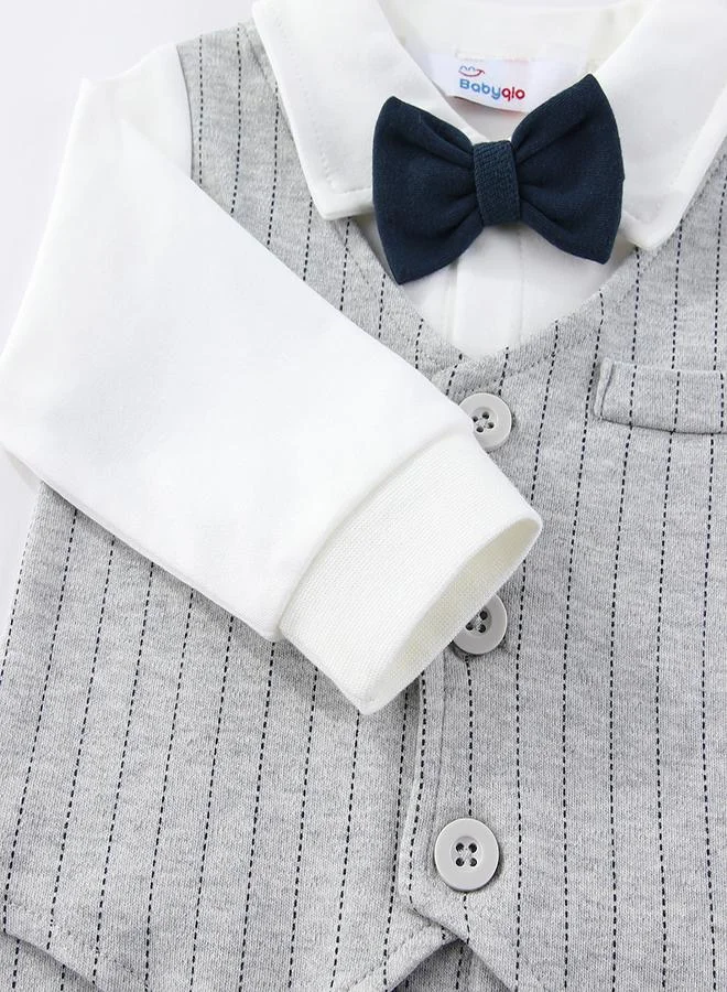 babyqlo Sophisticated Gentleman Romper for Baby Boys