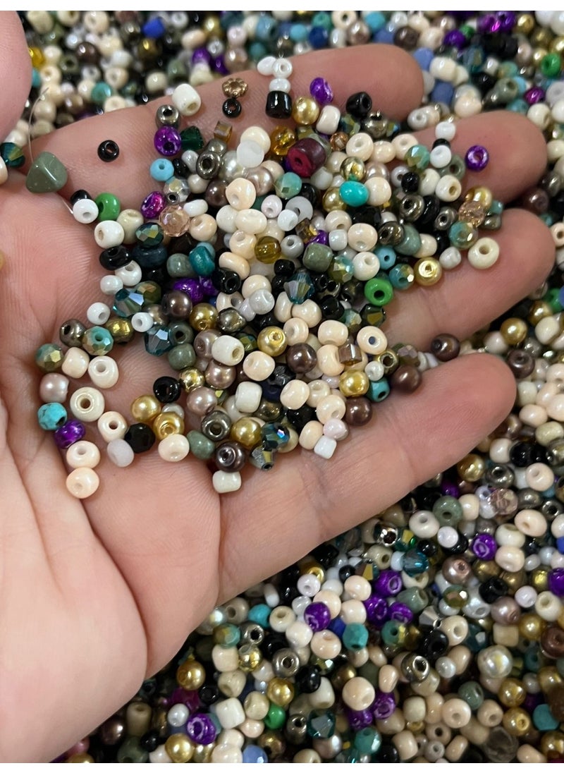 Gönülden Tasarım Heartfelt Design 50 gr Colorful Mixed Sand Beads Various Sizes  - Image 2