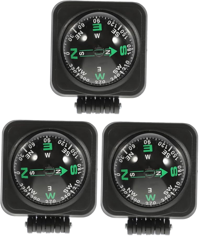 3 قطع بوصلة كرة قابلة للتعديل لسيارة لوحة القيادة عالية الدقة للملاحة للسيارة القارب الدراجة النارية - Image 1