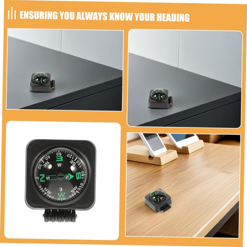 3 قطع بوصلة كرة قابلة للتعديل لسيارة لوحة القيادة عالية الدقة للملاحة للسيارة القارب الدراجة النارية - Image 4