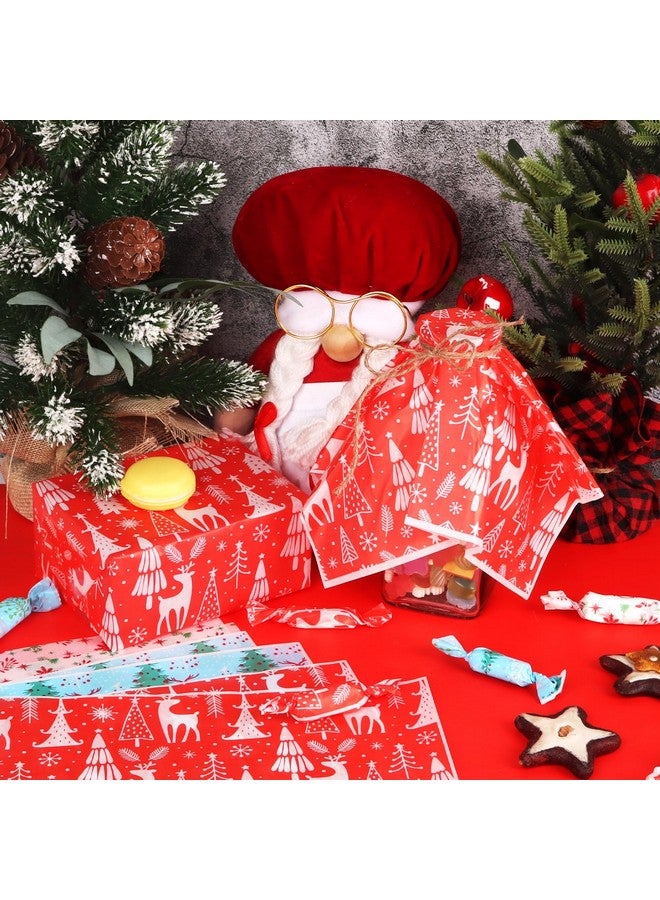 DIYASY 150 Pcs Christmas Wax Paper Sheets for Food, Sandwich Wrap Deli Paper Waterproof & Greaseproof Baking Cookie Waxed Tissue for Kitchen Handmade Food Boxes Basket Liners - Image 3