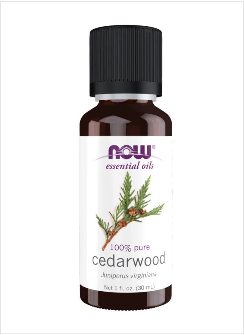 now NOW Cedarwood Essential Oil - 100% Pure & Earthy Aroma, 30ml 