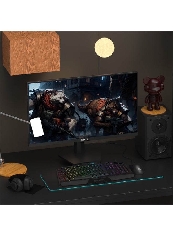 Redragon Gaming Monitor 27 inch, 200Hz Refresh Rate with QHD Resolution 2560 x1440, IPS Panel, 1ms Response Time with motion blur - Black image 11