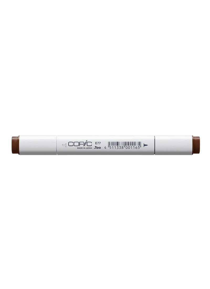 COPIC Copic Marker with Replaceable Nib, E77-Copic, Maroon 