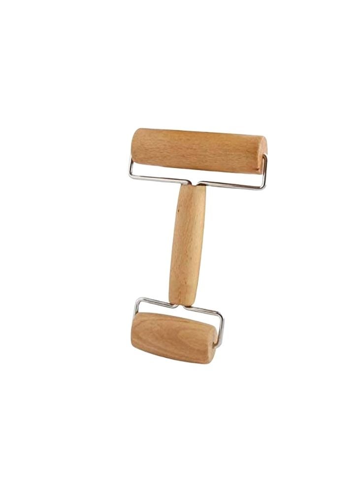 دبل أداة عجين خشبية مزدوجة قابلة للتعديل - أداة بيتزا ومعجنات - Image 1