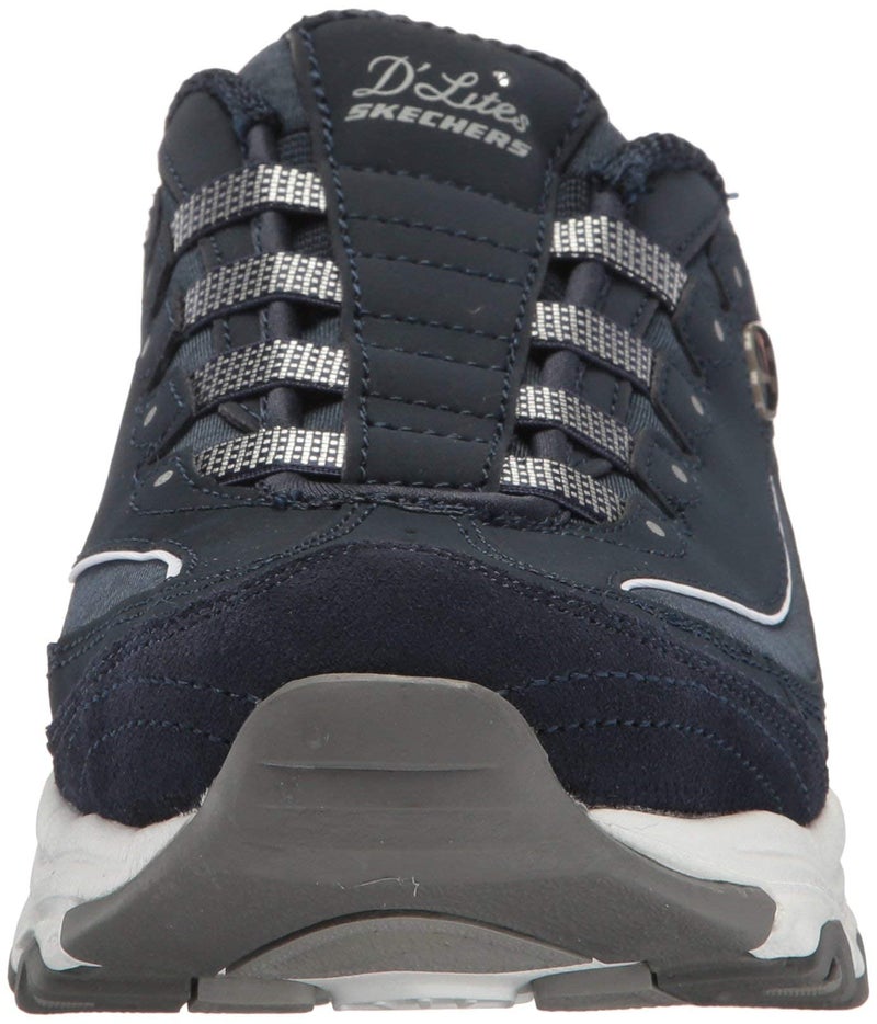 Skechers Women's D'Lites - Resilient Mule Slip-On Sneaker, Navy/White, 7.5 W US - Image 3