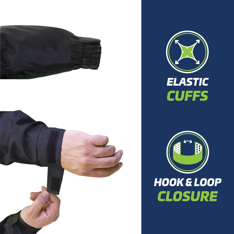 JORESTECH Hi-Visibility Reflective Bomber Jacket for Men, ANSI/ISEA 107-2020 Class 3 Type R, Waterproof & Wind Resistant Winter Safety Jacket for Construction and Roadway Work - Image 5