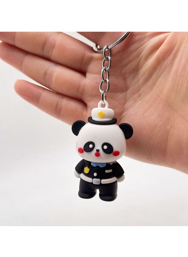 Distinctive cartoon keychain cute accessory keychain with cartoon character that fits with the car wallet and bag nice creative gift