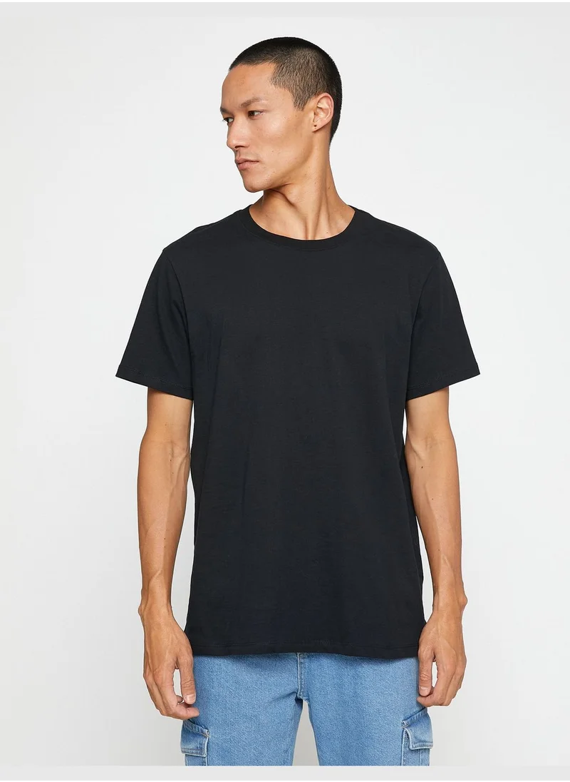 KOTON Basic T-Shirt Crew Neck Short Sleeve Cotton