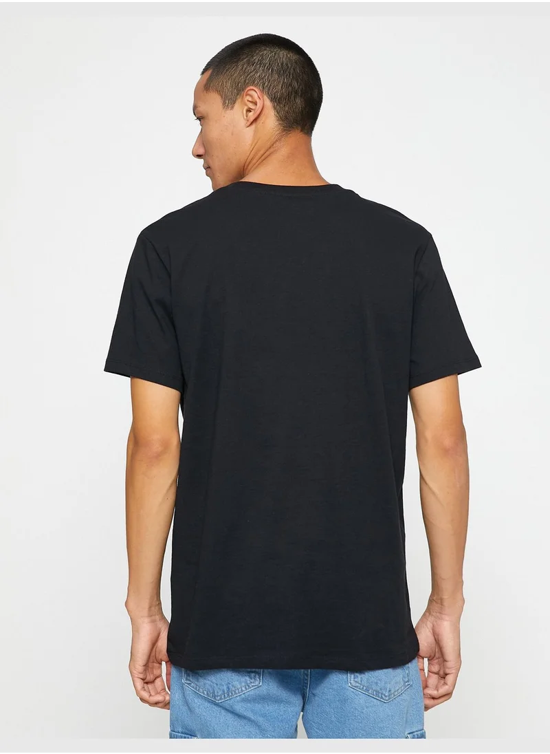 KOTON Basic T-Shirt Crew Neck Short Sleeve Cotton