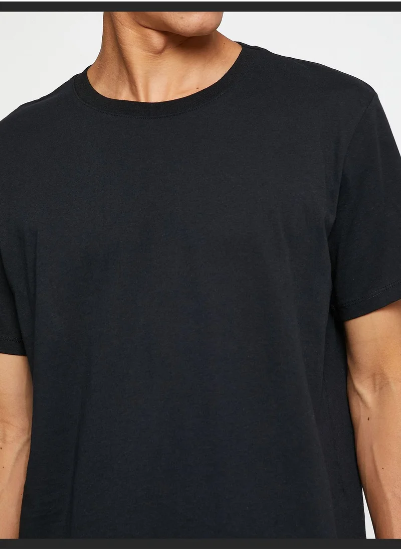 KOTON Basic T-Shirt Crew Neck Short Sleeve Cotton