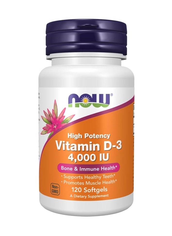 Now Vitamin D 3 4000 Iu 120S