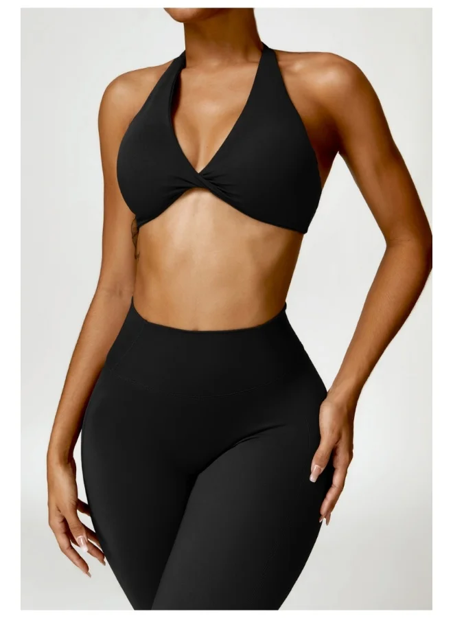 كون.يوغا بنطلون رياضي نسائي عالي الخصر لليوجا والتمارين الرياضية بتحكم في البطن