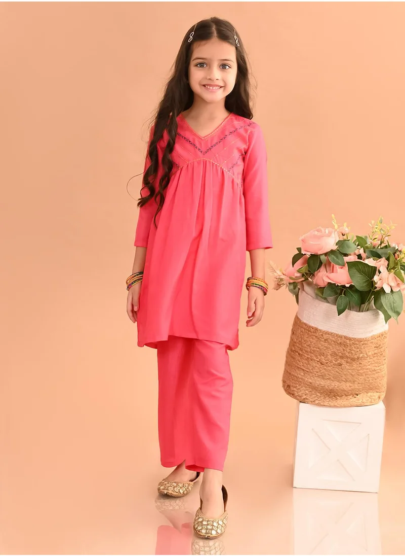 LILPICKS Girls Kurta Set