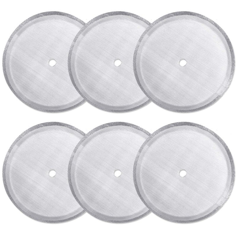ACKLLR 6 Pack French Press Replacement Filter Screen4 Inch Reusable Stainless Steel Mesh Filters for Universal 1000 ml  34 oz  8 Cup French Press Coffee Makers and Tea Machines