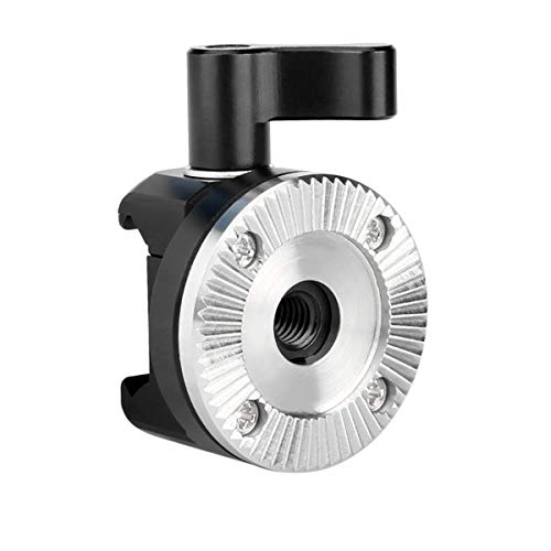 NICEYRIG NATO Clamp to Rosette Mount Adapter (M6 Thread Diameter 31.8mm) Applicable for ARRI Rosette Wooden Handgrip, Quick Release and Lock - Image 1