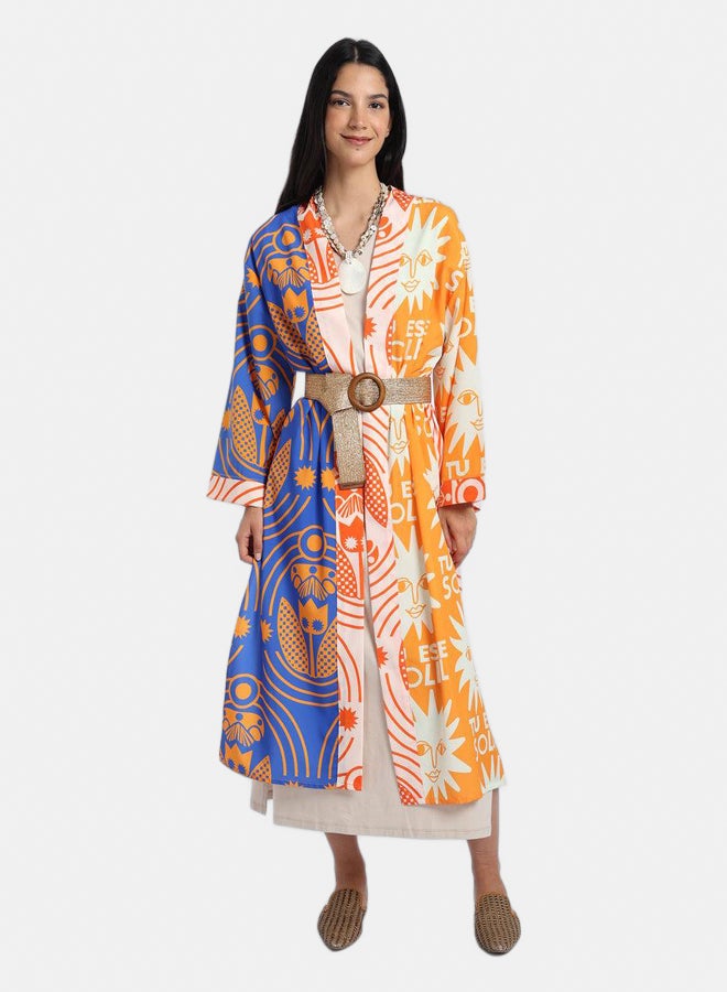 Carina Sun-Printed Midi Kimono  - Image 2