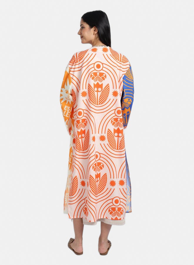 Carina Sun-Printed Midi Kimono  - Image 3