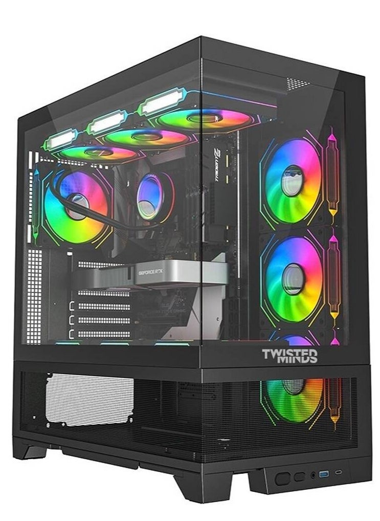 NANOTECH Goliath Gaming PC, Intel Core i5-13400F, Nvidia RTX 4060 8GB, DDR4 32GB 3600MHz, 2TB NVME M.2 SSD, 3 Fan AIO Liquid Cooler, 750Watts PSU, Windows 11 Pro | Wi-Fi  - Image 1