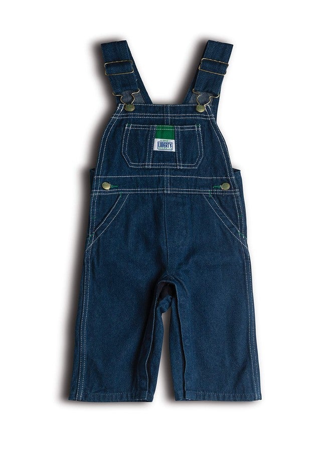 Liberty Infant Denim Bib Overall, Rigid Blue, 18 - Image 2