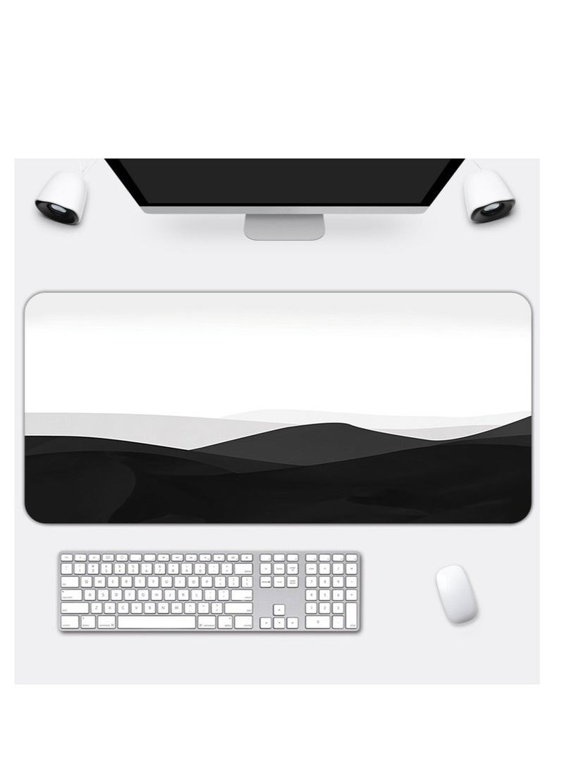 Gaming Mouse Pad,Extended Large Mat Desk Pad, Stitched Edges Mousepad, Long Non-Slip Rubber Base Mice Pad(31.5x11.8x0.12 Inch)