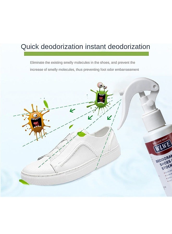 WILLIAM WEIR 120ML Foot Care Shoe Odor Eliminator Deodorizer Spray And Removes Bad Smells Of Boots Heels Tennis Shoe Cleats Sneakers Ballet Shoe Sports Shoes And More  - Image 3