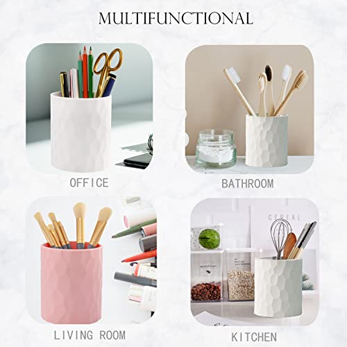 minimaliving Pen Holder,Nordic Style Silicone Waterproof Pencil Holder for Desk Simple&Modern Minimalist Makeup Organizer Multifunctional Office Supplies for Home,Kids and School (White) - Image 4