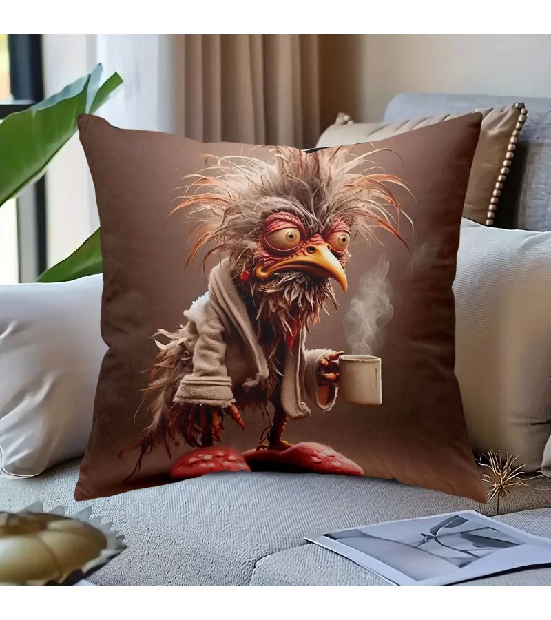20 × 20 بوصة غطاء وسادة ناعم مطبوع على الوجهين مع سحاب، من البوليستر، قابل للغسل في الغسالة، مناسب للسرير والأريكة والكرسي المريح، ديكور المنزل وديكور الأعياد - Image 2