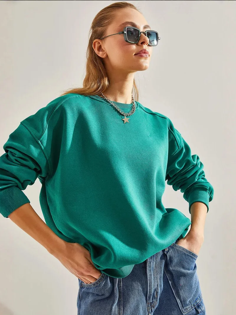 بيانكو لوتشي بلوفر محبوك واسع بياقة دائرية من لوتشي