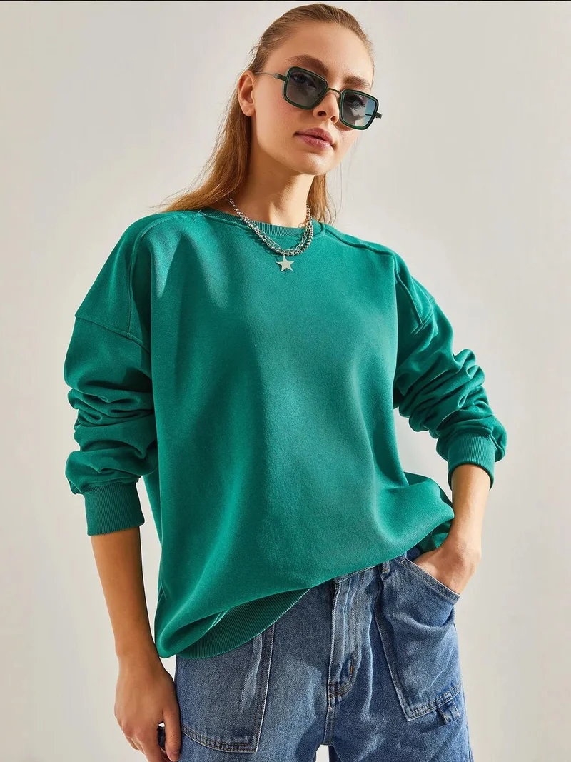 بيانكو لوتشي بلوفر محبوك واسع بياقة دائرية من لوتشي