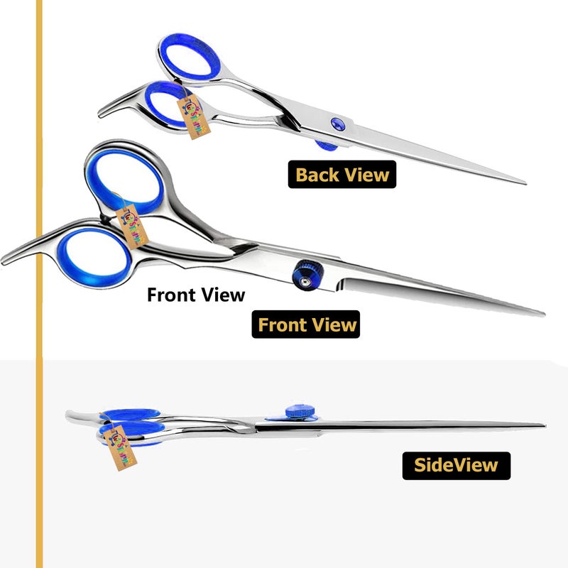 Western Era Dog Grooming Straight scissor, Stable, Sharp, Convex Edge, Safety, Round Tip, Ergonomically Designed, for Holding Comfortably, Suitable for trimming, dogs, cats, and other pets (15cm) - Image 2