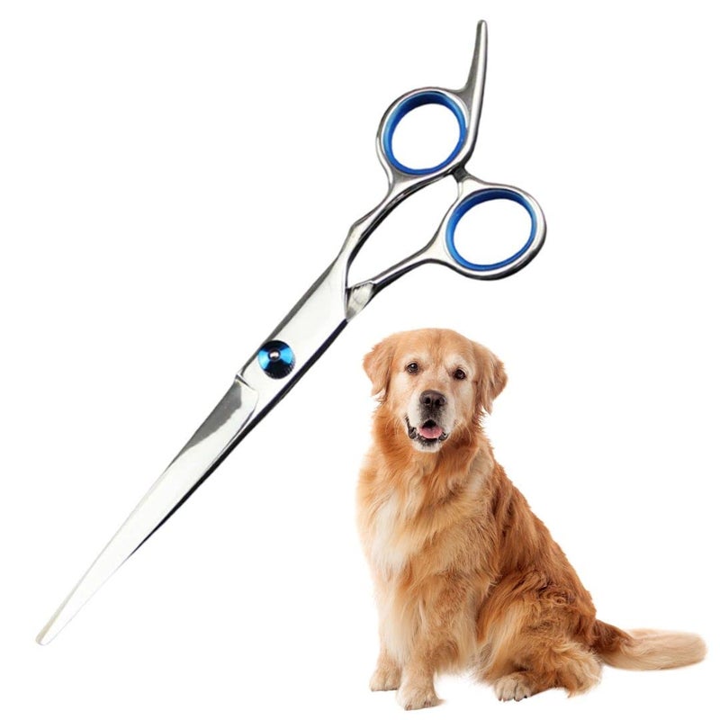 Western Era Dog Grooming Straight scissor, Stable, Sharp, Convex Edge, Safety, Round Tip, Ergonomically Designed, for Holding Comfortably, Suitable for trimming, dogs, cats, and other pets (15cm) - Image 1