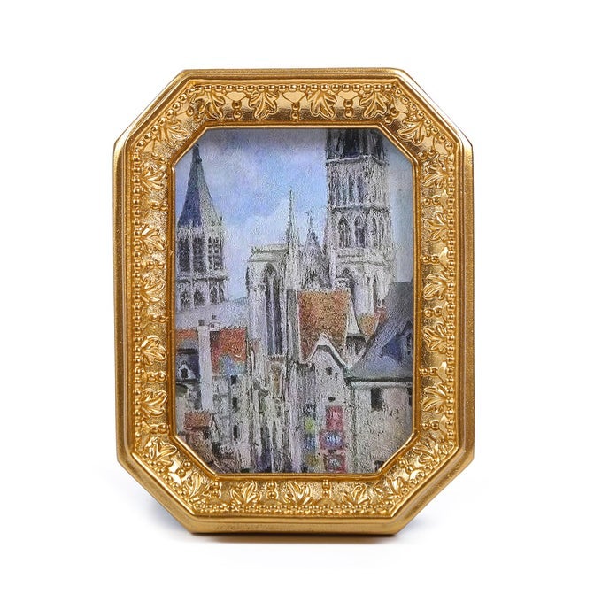 VINTAGE SMALL PICTURE FRAMES 25 X 35 ANTIQUE GOLD WALLET SIZE PICTURE FRAMES ORNATE MINI PHOTO FRAME GOLD