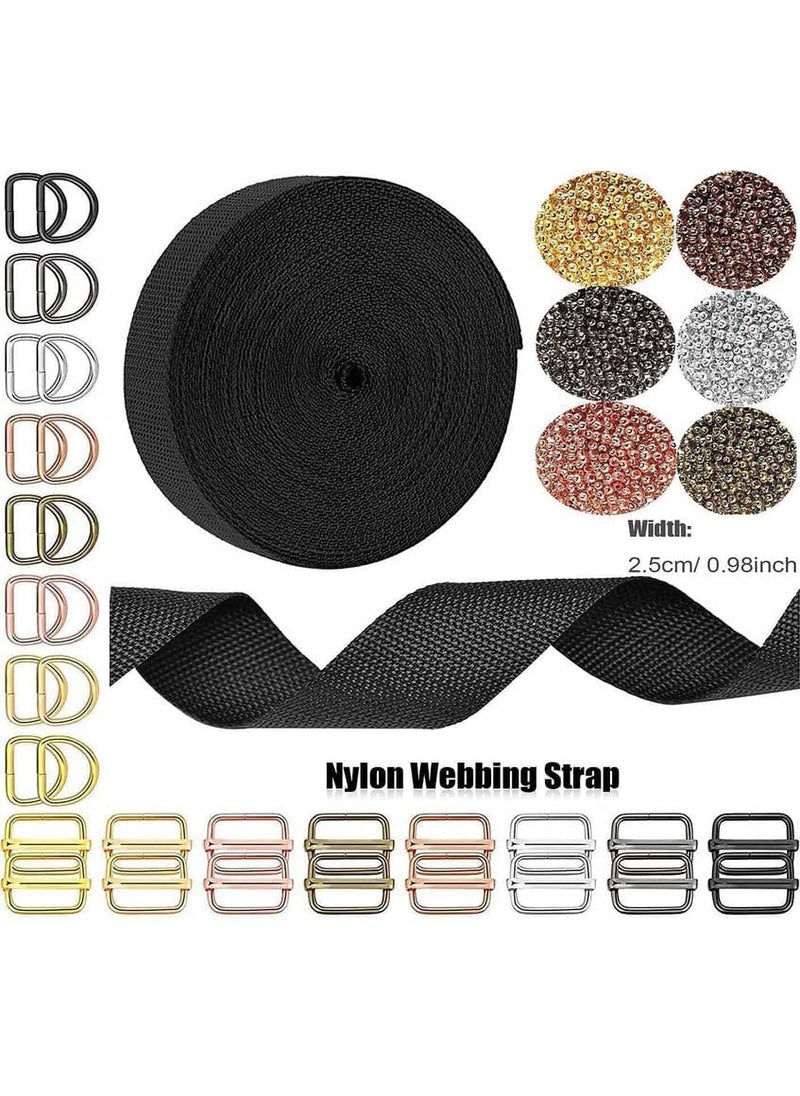 DIY Crafts DIY Crafts 10 Pcs Bright Gold Silver Heavy Duty Metal D Ring Non Welded DRings Assorted MultiPurpose SemiCircular D Ring for Hardware Bags Ring10 Pcs Bright Gold  - Image 5