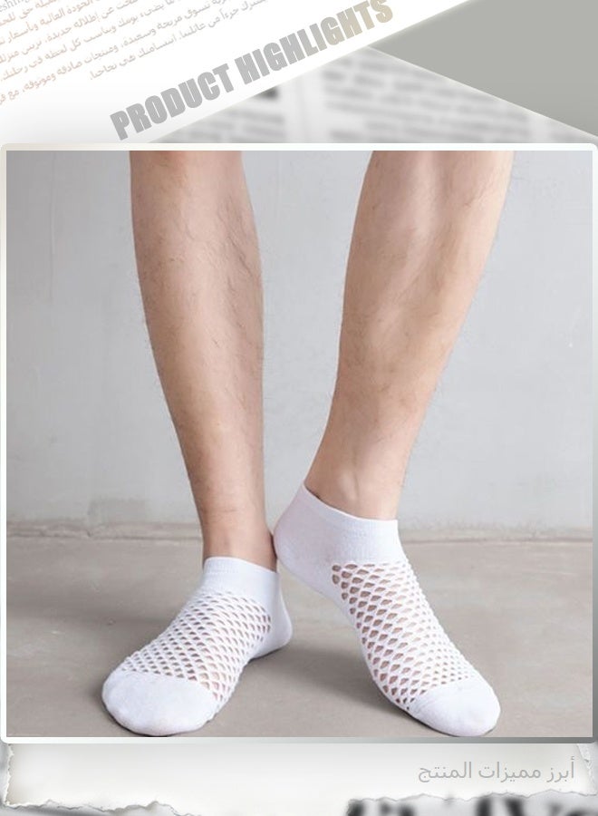 5-pair, Creative and Unique, Fun and Quirky, Ankle Socks, Low-Top Athletic No-Show Socks, Summer Thin No-Show Socks, Sporty Trendy Socks, Canvas Shoe Socks, Comfortable, Breathable - Image 2