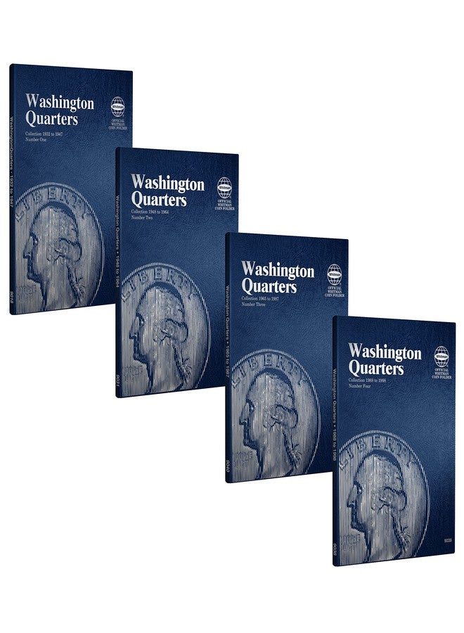 Whitman US Washington Quarter Coin Folder Four Volume Set 1932 - 1998 #9018, 9031, 9040, 9038 - Image 1