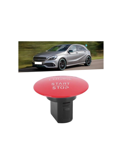 Engine Start Button, Engine Keyless Start Stop Push Button Red Switch 2215450714 Fit for W176 C117 X218