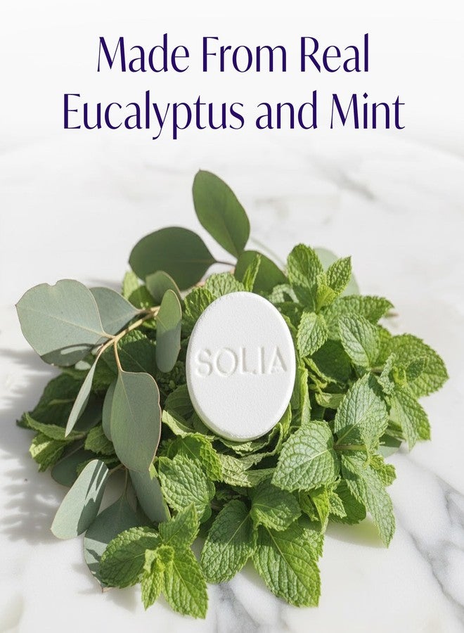 Solia Shower Steamers Eucalyptus and Menthol 7-Pack - Patent-Pending - Real Essential Oil Eucalyptus Shower Bombs Gift Set, Menthol Tablets, Spa Steamers Aromatherapy Selfcare Bath Gifts for Women - Image 4