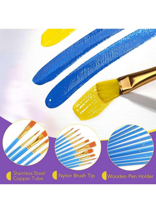 AROIC Acrylic Paint Brush Set, 12pack/120pcs Nylon Hair Paint Brushes, for Oil Painting Rock Body Painting, Artist Amateur Craft Paint Brushes Supplies, Children Adult Painting Small Paint Brush Set. - pzsku/ZCED8D621016AC1055941Z/45/_/1736426615/8c678e7f-0220-4594-8c2b-5033ff9ac3d8