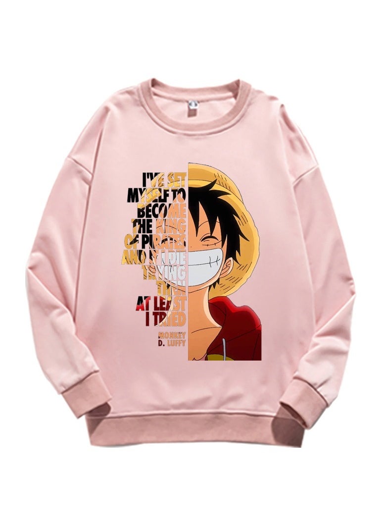KUYING New One Piece Casual Loose Round Neck Hoodie  - Image 1