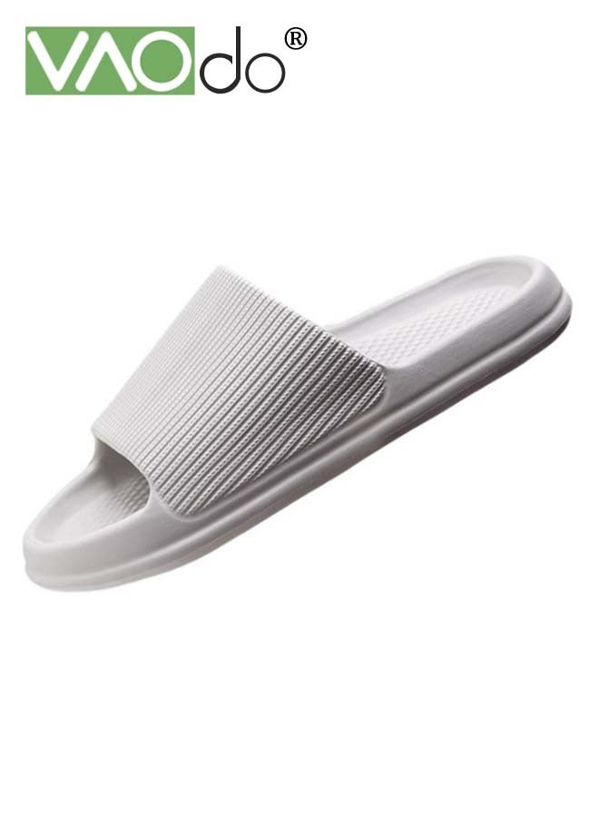 VAOdo Cloud Slipper, Ultra Soft Recovery Pillow Slippers, Non-slip Lightweight Bath Slippers, Easy to Clean for Indoor and Outdoor Grey - Image 1