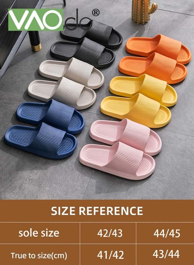 VAOdo Cloud Slipper, Ultra Soft Recovery Pillow Slippers, Non-slip Lightweight Bath Slippers, Easy to Clean for Indoor and Outdoor Grey - Image 3