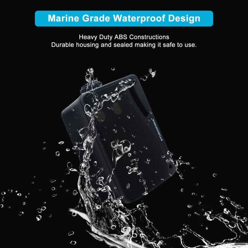 STUDIOFINIX Passive Outdoor Speakers Wired Waterproof -3.5 Inch 3 Way 200W Surface Marine & Wall Mount Speakers, Ideal for Home, Boat, Poolside, Patio, Indoor Outdoor Useï¼ˆBlack - Image 4
