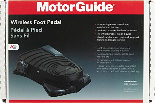 MotorGuide دواسة قدم لاسلكية MotorGuide 8M0092069 سلسلة Xi – متوافقة مع محركات Xi3 و Xi5 – تحكم بتردد 2.4GHz، سرعة متغيرة، سوداء - Image 4