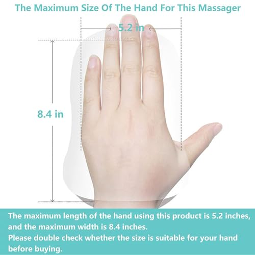 Arogya ARG Arogya Hand-Massagers Palm Acupressure Device, Palm Guard Machine Electric Hand Massage For Numbness Accu Point Portable Hands Therapy Massager with Heat and Air Compressor (white) (WHT) - Image 5
