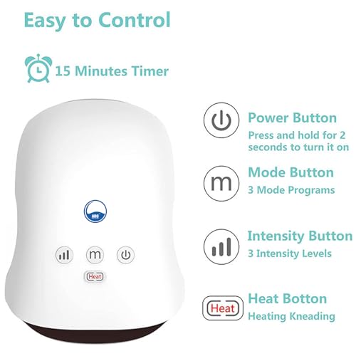 Arogya ARG Arogya Hand-Massagers Palm Acupressure Device, Palm Guard Machine Electric Hand Massage For Numbness Accu Point Portable Hands Therapy Massager with Heat and Air Compressor (white) (WHT) - Image 2